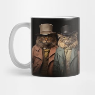 Victorian Cats in Suits and Hats Mug